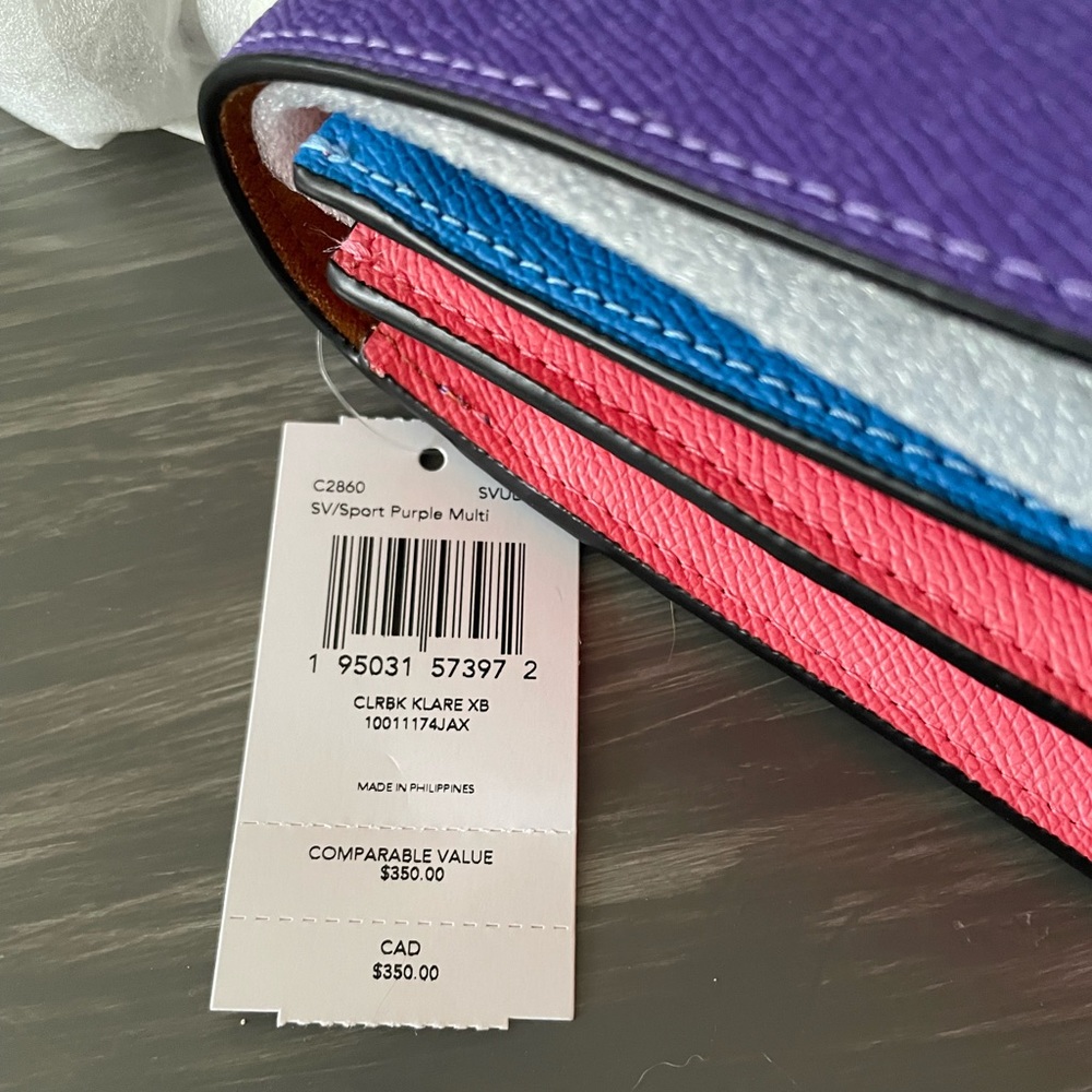 NWT Coach Klare colorblock crossbody bag - Picture 13 of 16